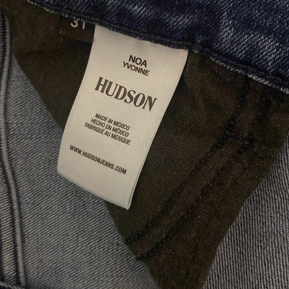 HUSDON NOA YVONNE HIGH RISE STRAIGHT CROP JEAN W/STRETCH AND FADING DETAILS - Picture 9 of 16